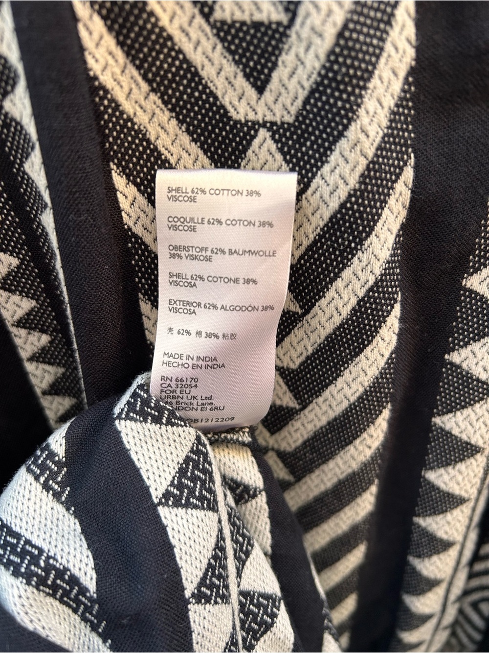 Anthropologie Maeve Dominique Tunic Dress in black and white size XS - Picture 9 of 9